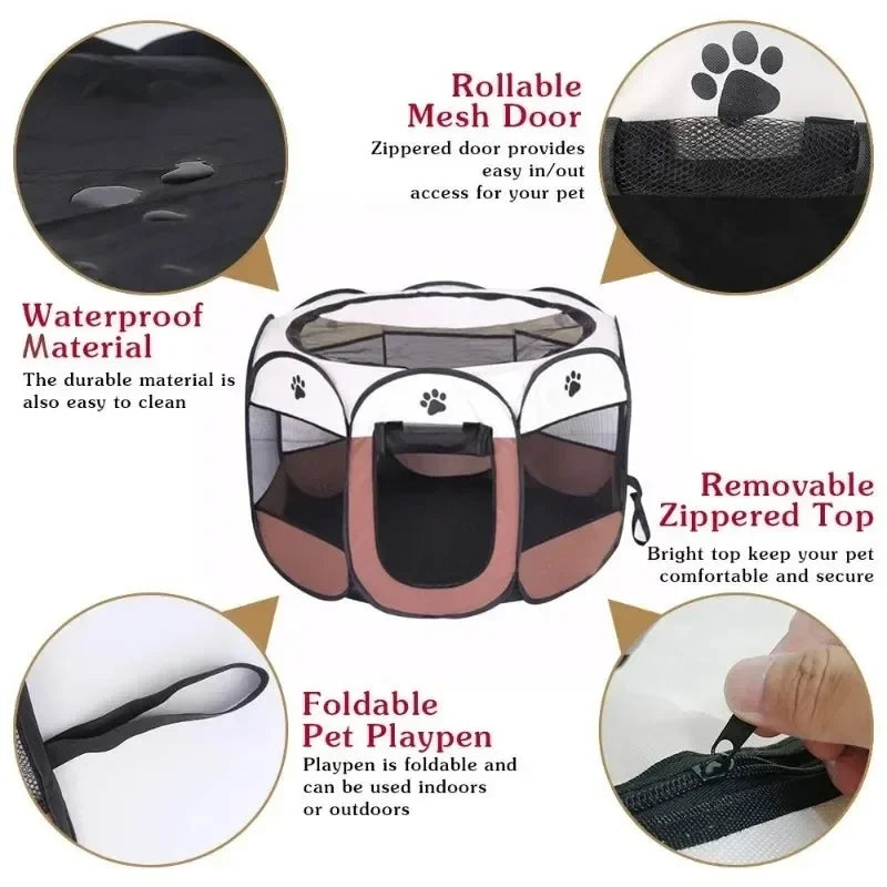 🐾 Achteckiges Premium-Faltzelt für Haustiere – Der perfekte Outdoor-Begleiter für Camping & Reisen!