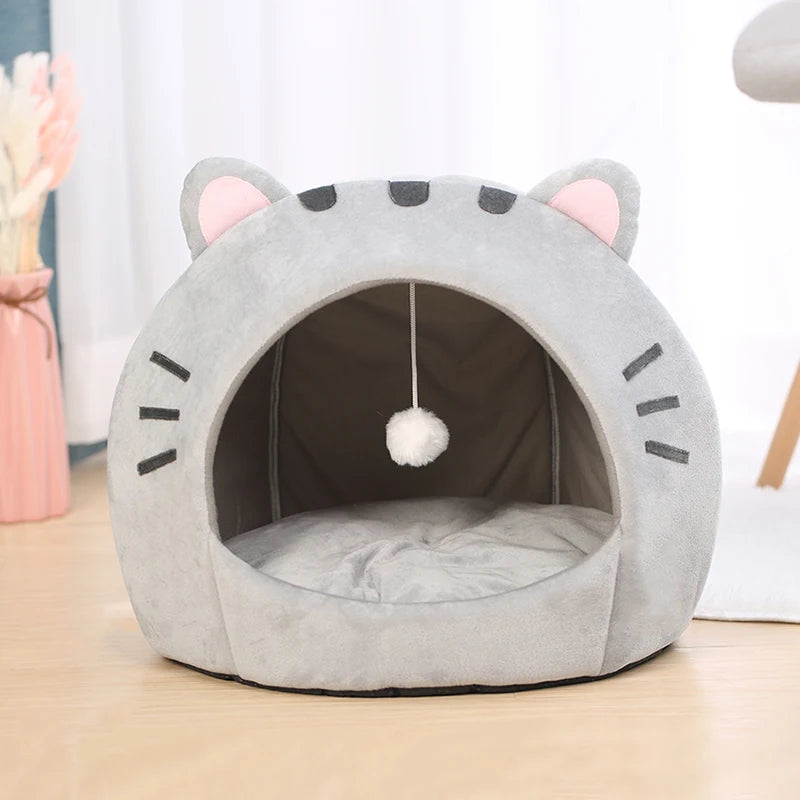 đ„ Super Warmes Katzenbett â Kuschelige Höhle mit Zeltdesign fĂŒr erholsamen Winterschlaf!