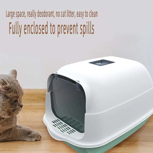 🐾 Premium Deo-Katzentoilette – Vollversiegelt & geruchsneutral für frische Wohnungsluft!
