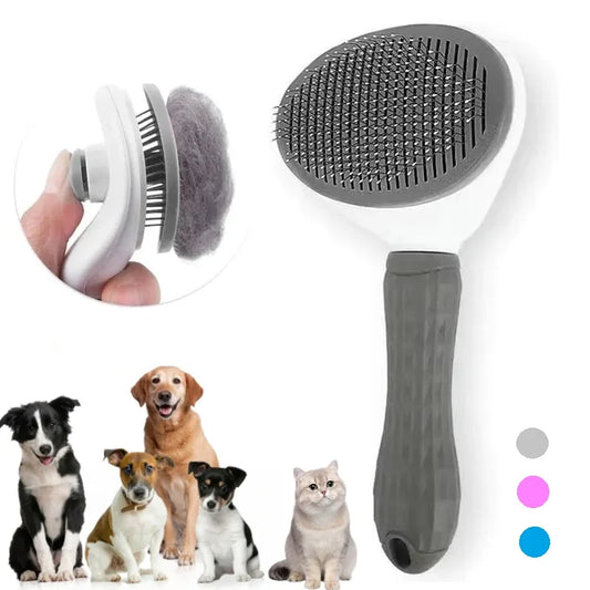„Selbstreinigender Haarentfernungskamm für Katzen & Hunde – Anti-Haar-Pflegepinsel mit praktischem Reinigungssystem“