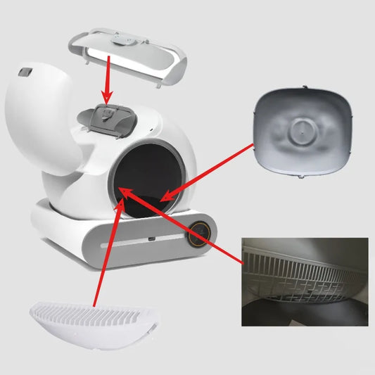 🐾 Tonepie Smart Cats Katzentoilette Tipro X30 Zubehör – Premium Filtersieb & Sandleitblech für makellose Hygiene!