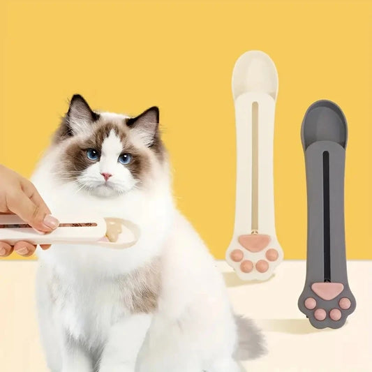 🐾 Leckerli-Spenderlöffel für Katzen – Der geniale Cremesnack-Extruder für spaßiges Füttern!
