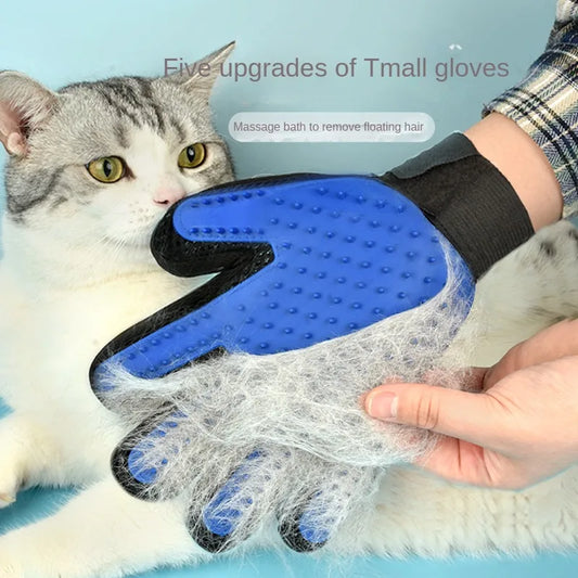 Silikon-Haustierpflegehandschuhe, Katzenhaarbürste und Kammhandschuhe zum Baden von Hunden, Reinigung, Haarentfernung für Hunde, Zubehör für den Tiergebrauch