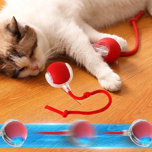 Katzenspielzeugball, selbst, Hi-Ball, neckende Katze, rollender Ball, Haustier, lindert Langeweile, Plüsch, neckender Katzenball, Katzenspielzeug, Haustier